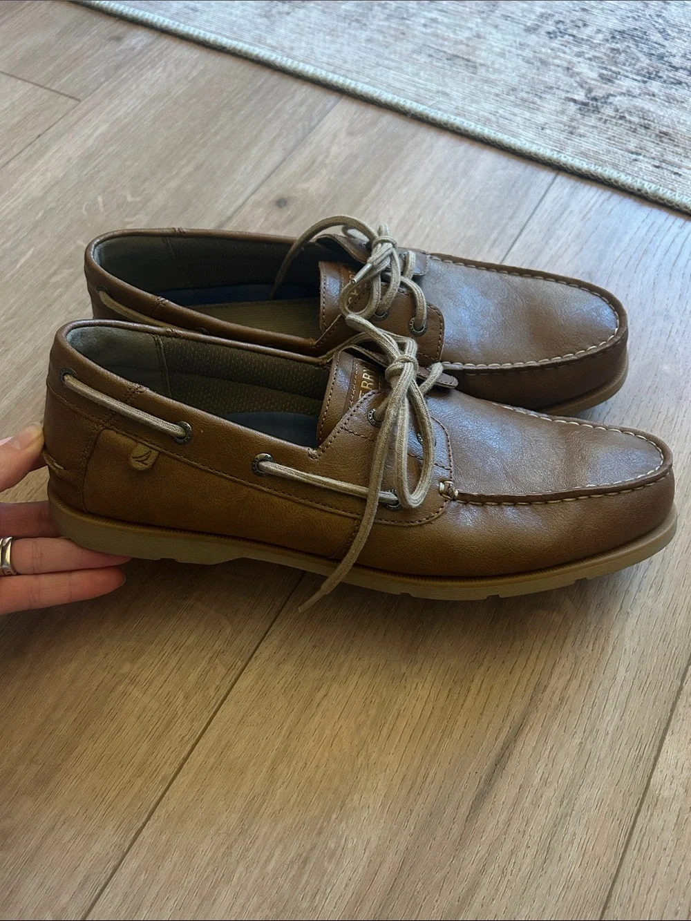 Sperry Men’s Brown Leather Deck Boat Shoes